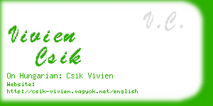 vivien csik business card